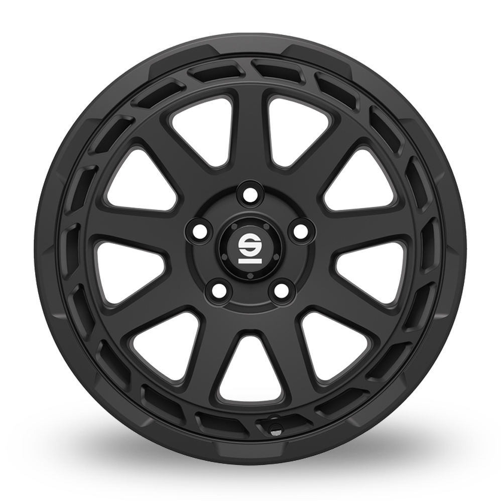 17" Sparco Gravel Matt Black Alloy Wheels