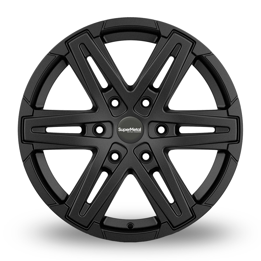 18" SuperMetal Compass Matt Black Alloy Wheels