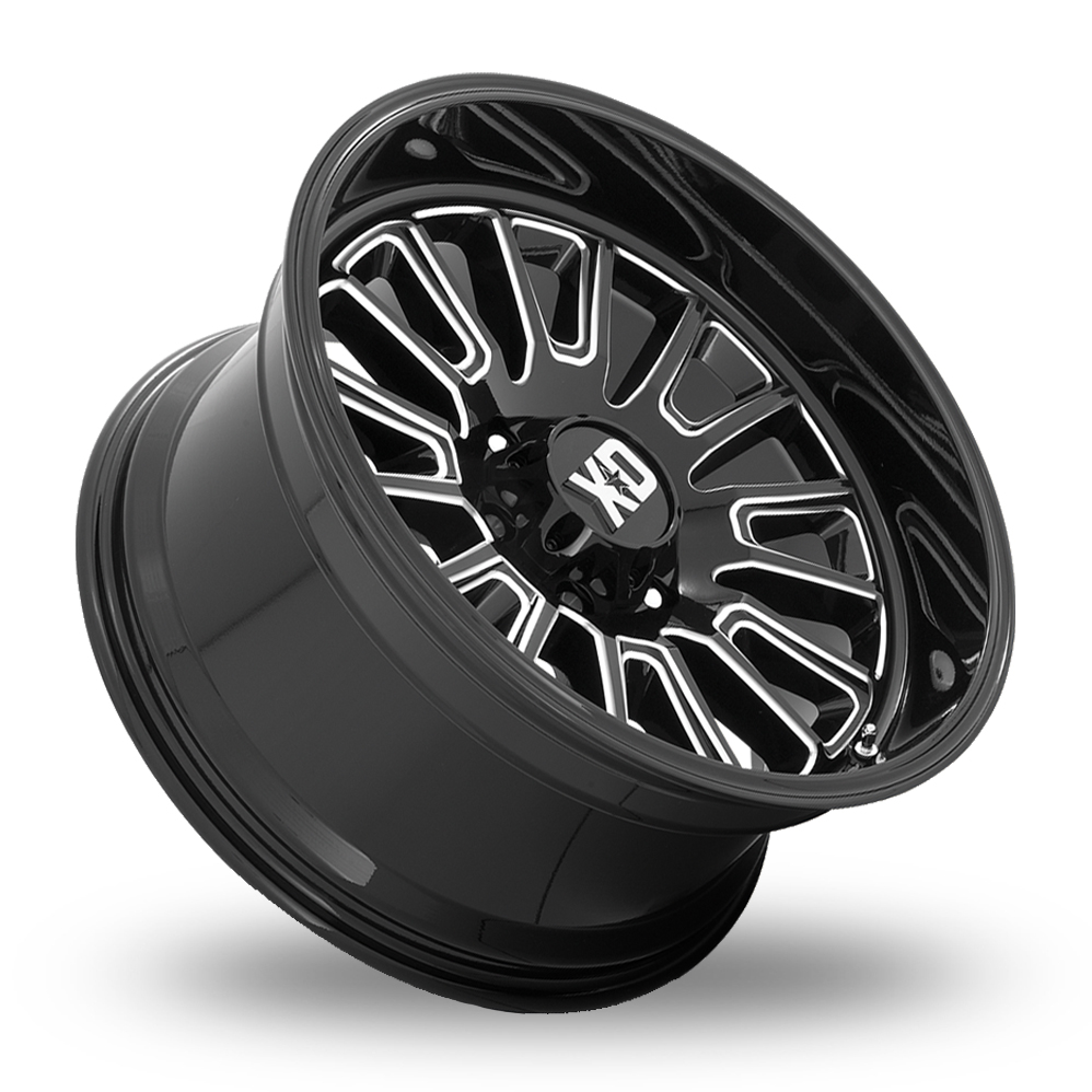 22" XD XD864 Rover Gloss Black Milled Alloy Wheels
