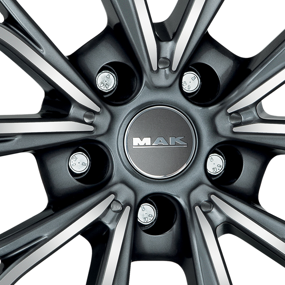18" MAK Mark Gunmetal Mirror Alloy Wheels