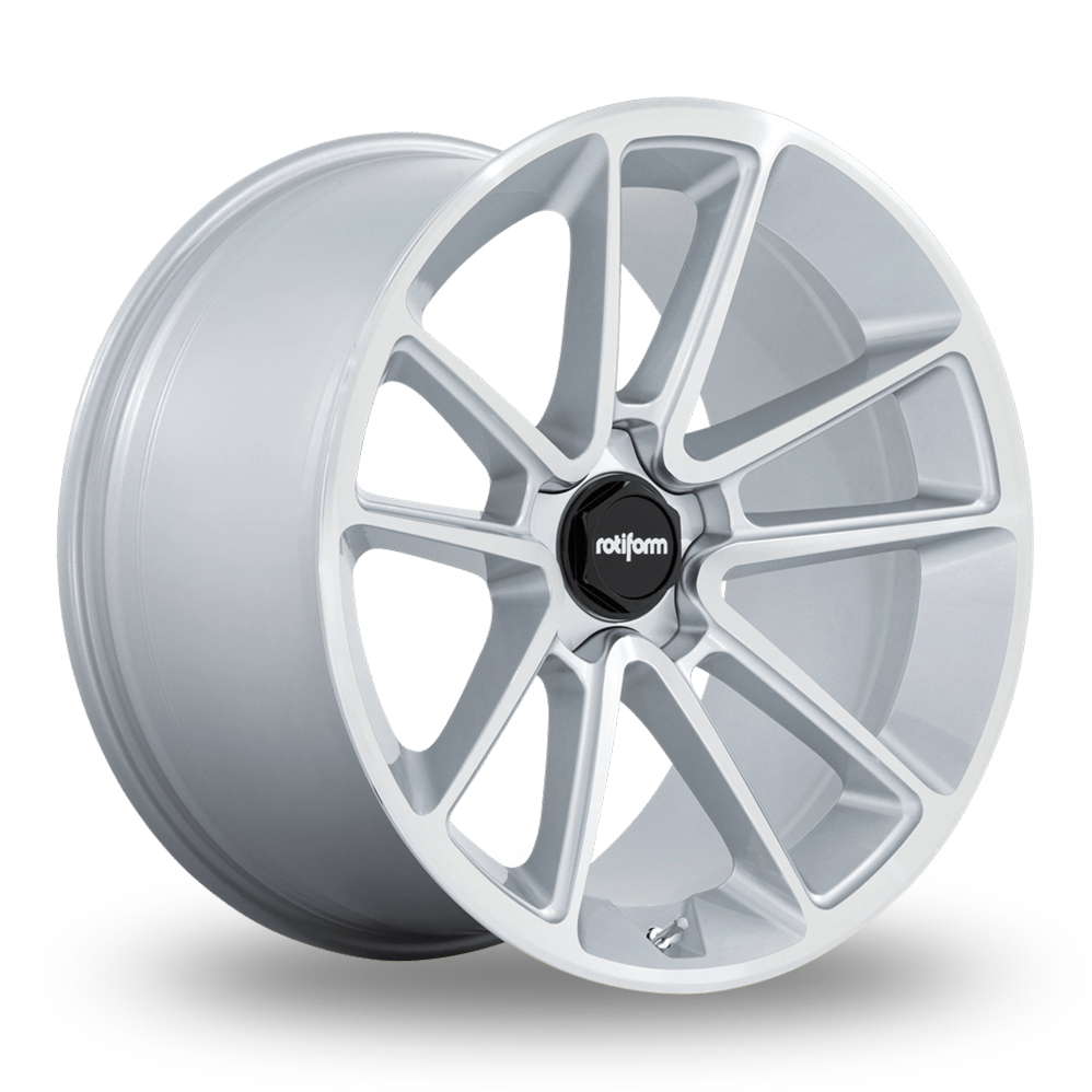 22" Rotiform R192 BTL (USA Warehouse) Gloss Silver With Machined Face Alloy Wheels