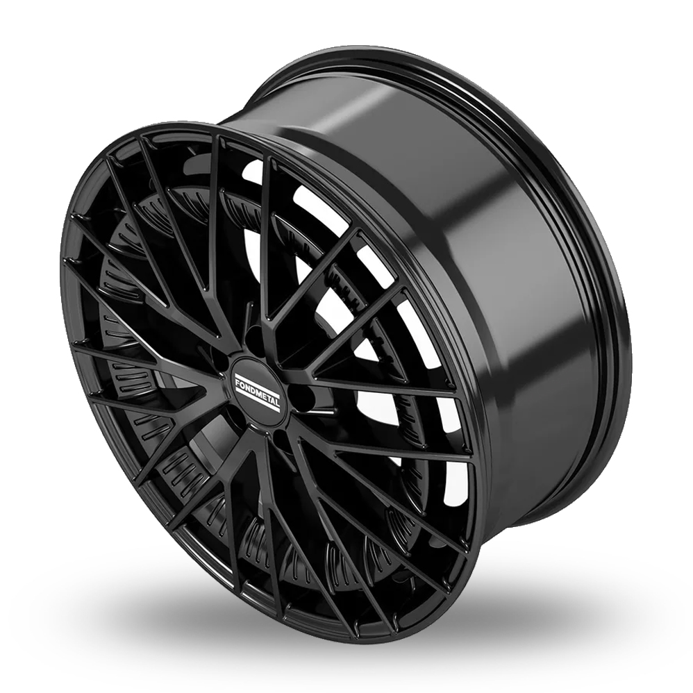 18" Fondmetal Kari Gloss Black Alloy Wheels