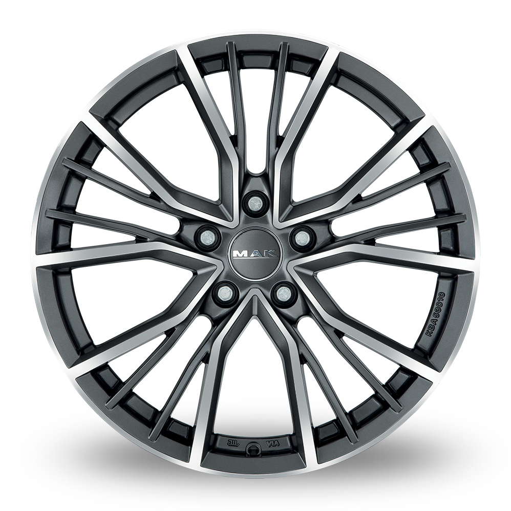 17" MAK Union Gunmetal Mirror Alloy Wheels