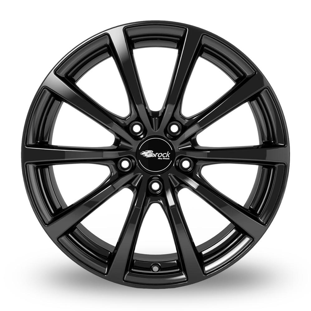 18" Brock B32 Gloss Black Alloy Wheels