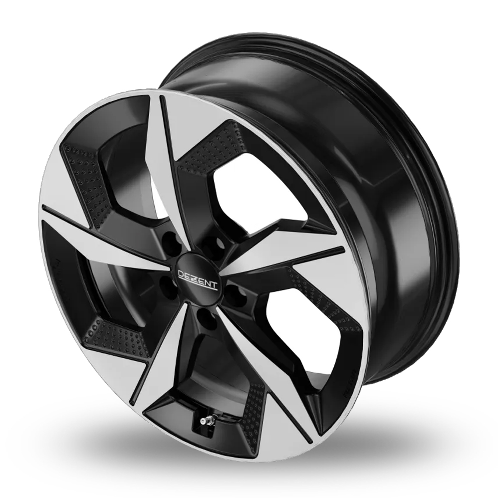 19" Dezent AO Black Polished Alloy Wheels