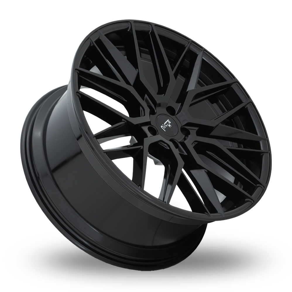 22" Niche M224 Gamma (USA Warehouse) Gloss Black Alloy Wheels