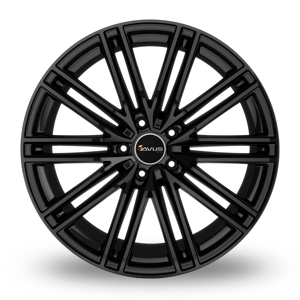 20" Avus Racing AC-M08 Black Alloy Wheels