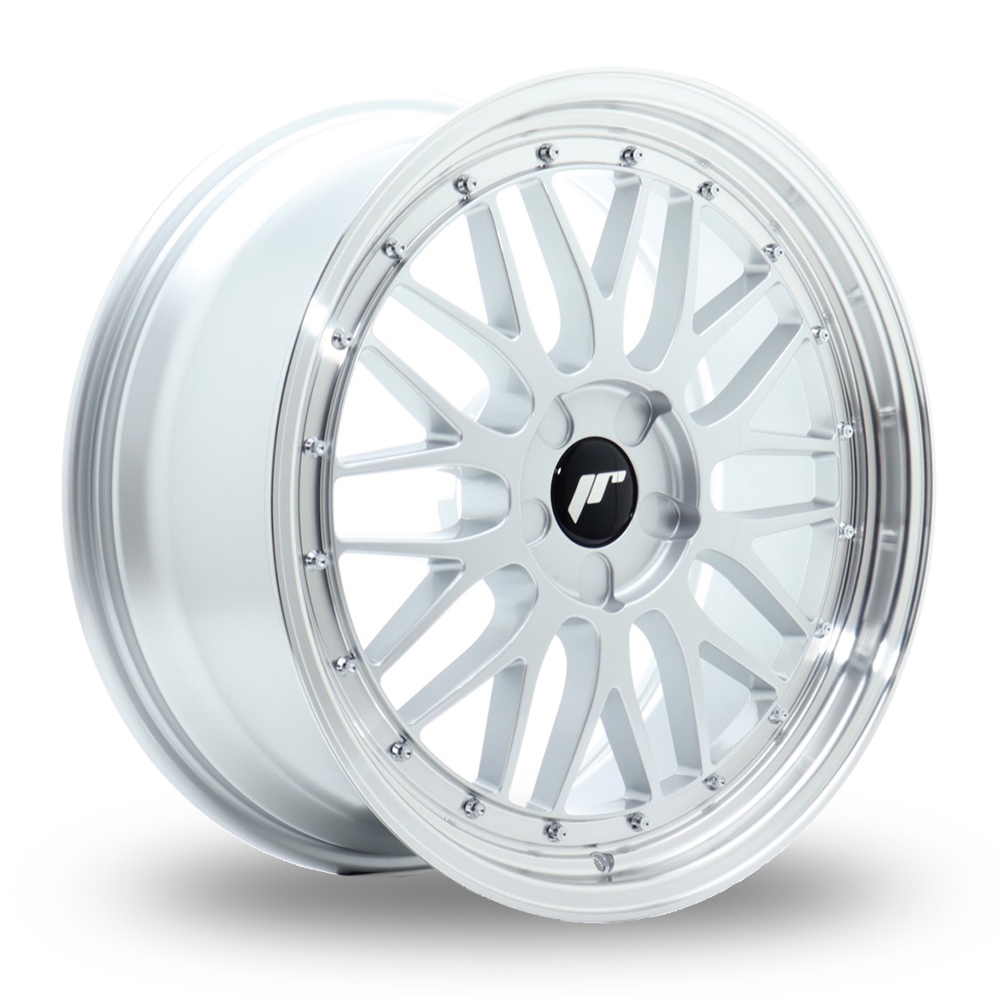 Japan Racing JR23 (8.5x19) Hyper Silver Machined Lip Alloy Wheels