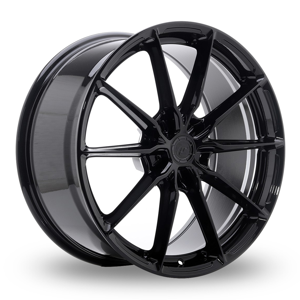 Japan Racing JR37 (9x20) (Custom Fitment) Gloss Black Alloy Wheels