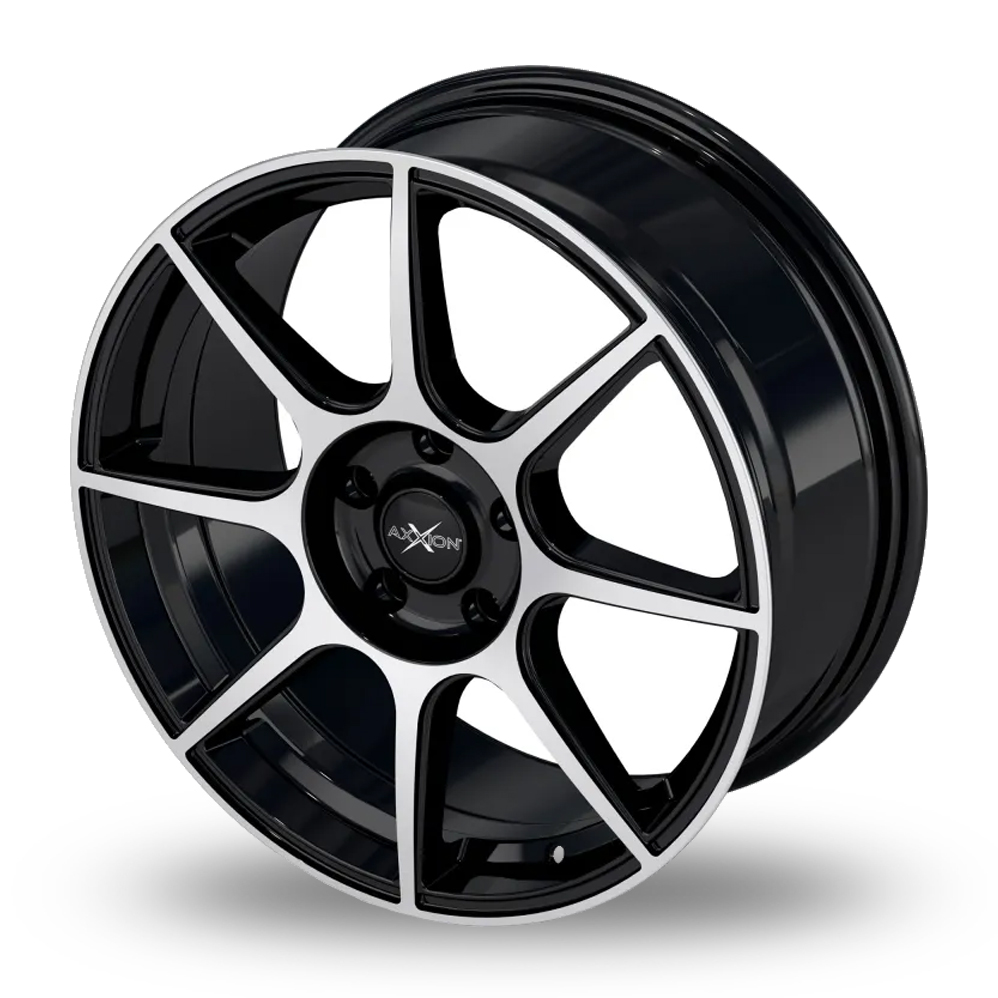 16" Axxion X2 Black Machined Alloy Wheels