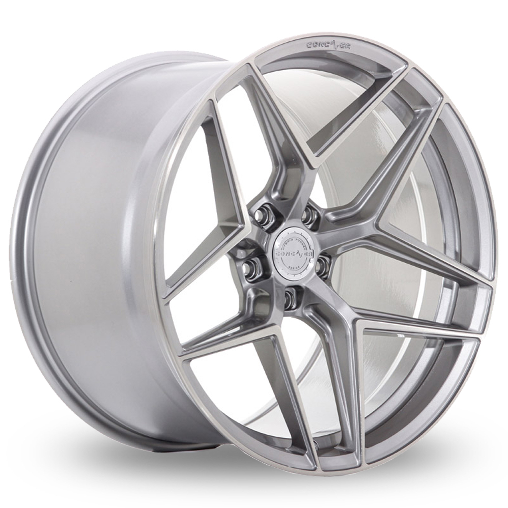 Concaver CVR2 (11x21) (Deep Concave) Brushed Titanium Alloy Wheels