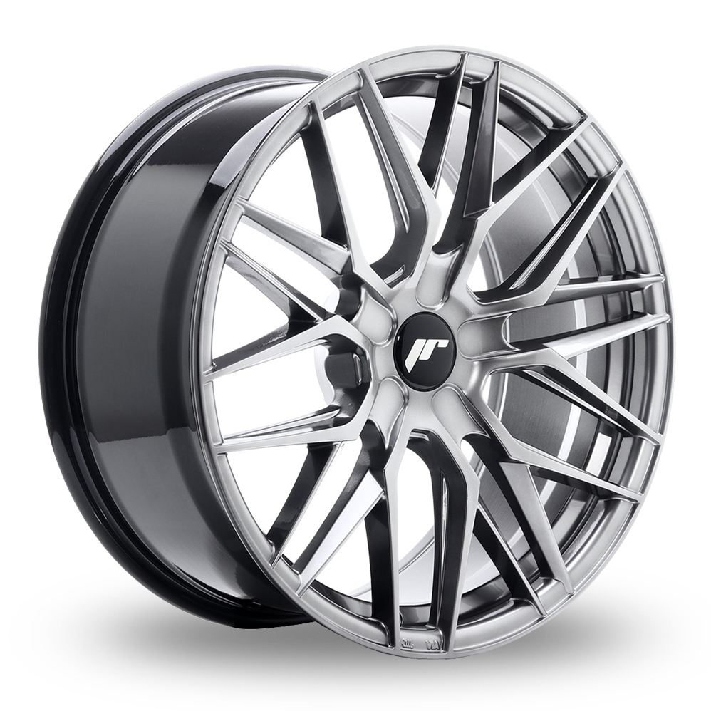 19 Inch Japan Racing JR28 (8.5x19) (Custom Fitment) Hyper Black Alloy Wheels