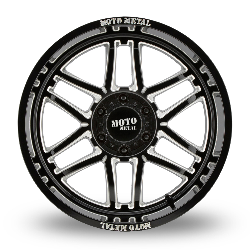 20" Moto Metal MO992 Folsom Gloss Black Milled Alloy Wheels