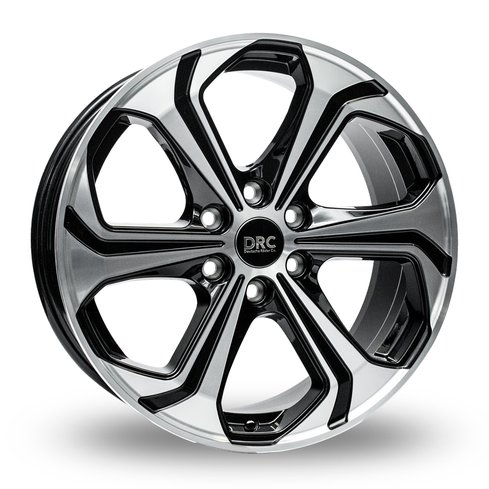 DRC Sport-6 Black Full Polished Alloy Wheels