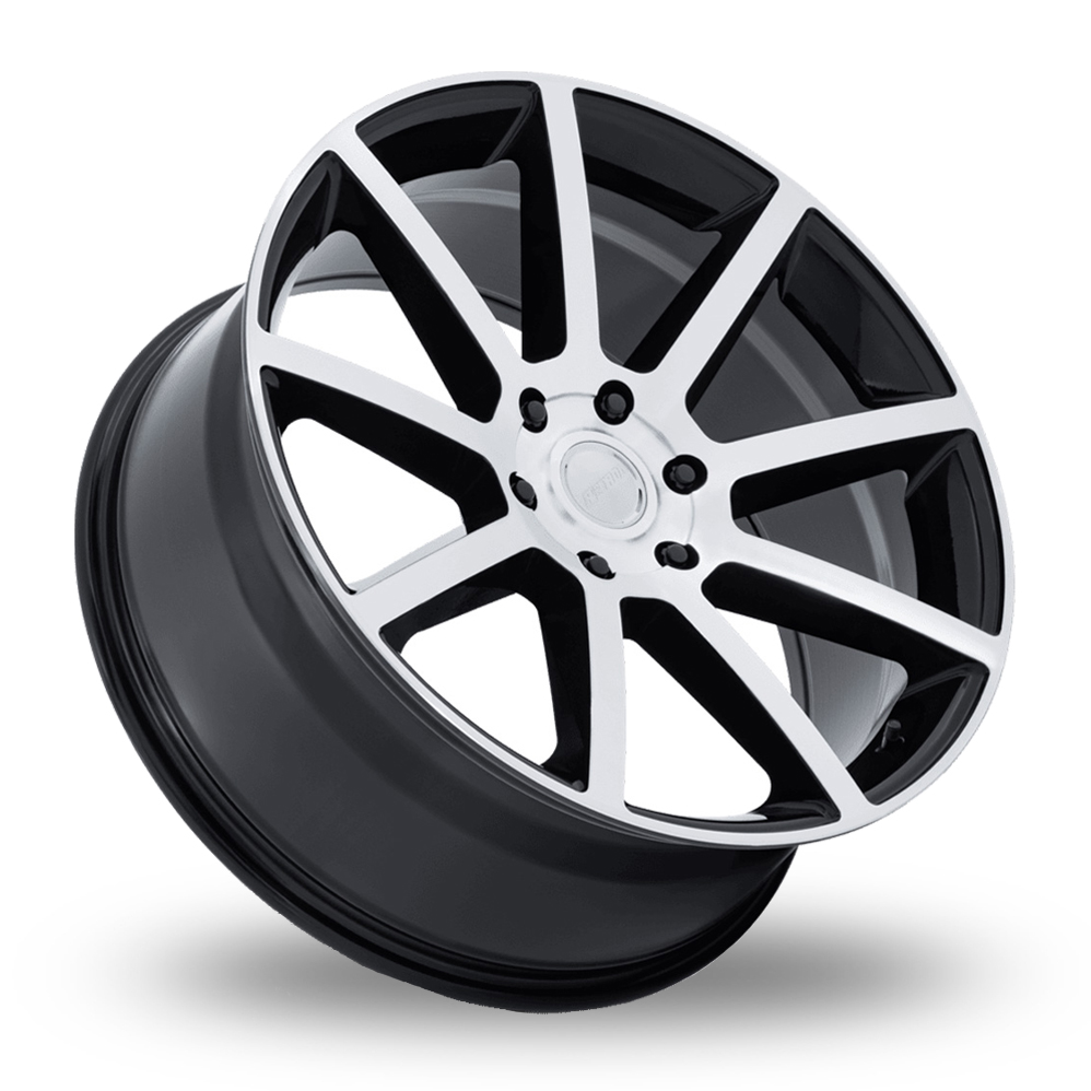 20" Petrol PE007 P6E (USA Warehouse) Gloss Black With Machined Face Alloy Wheels
