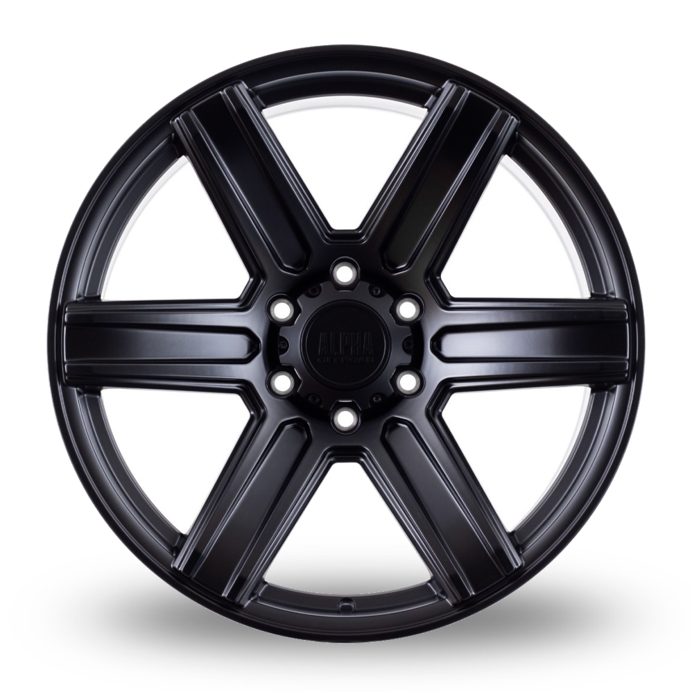 20" Alpha Off-Road Surge Satin Black Alloy Wheels