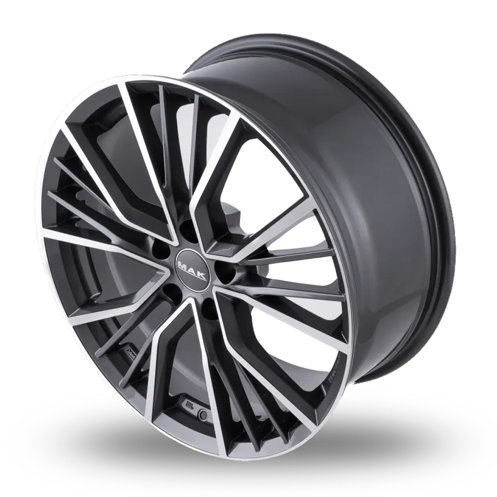 21" MAK Union Gunmetal Mirror Alloy Wheels