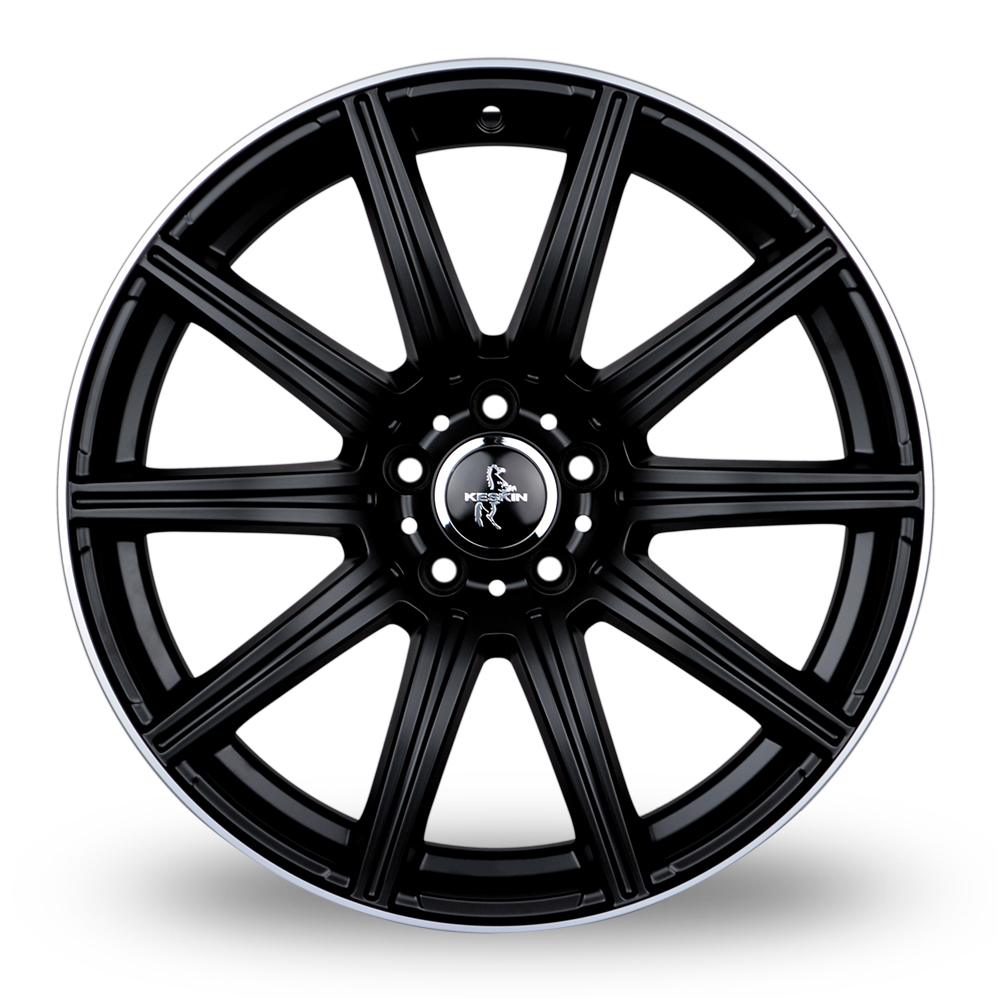 19" Keskin Tuning KT16 Matt Black Polished Lip Alloy Wheels