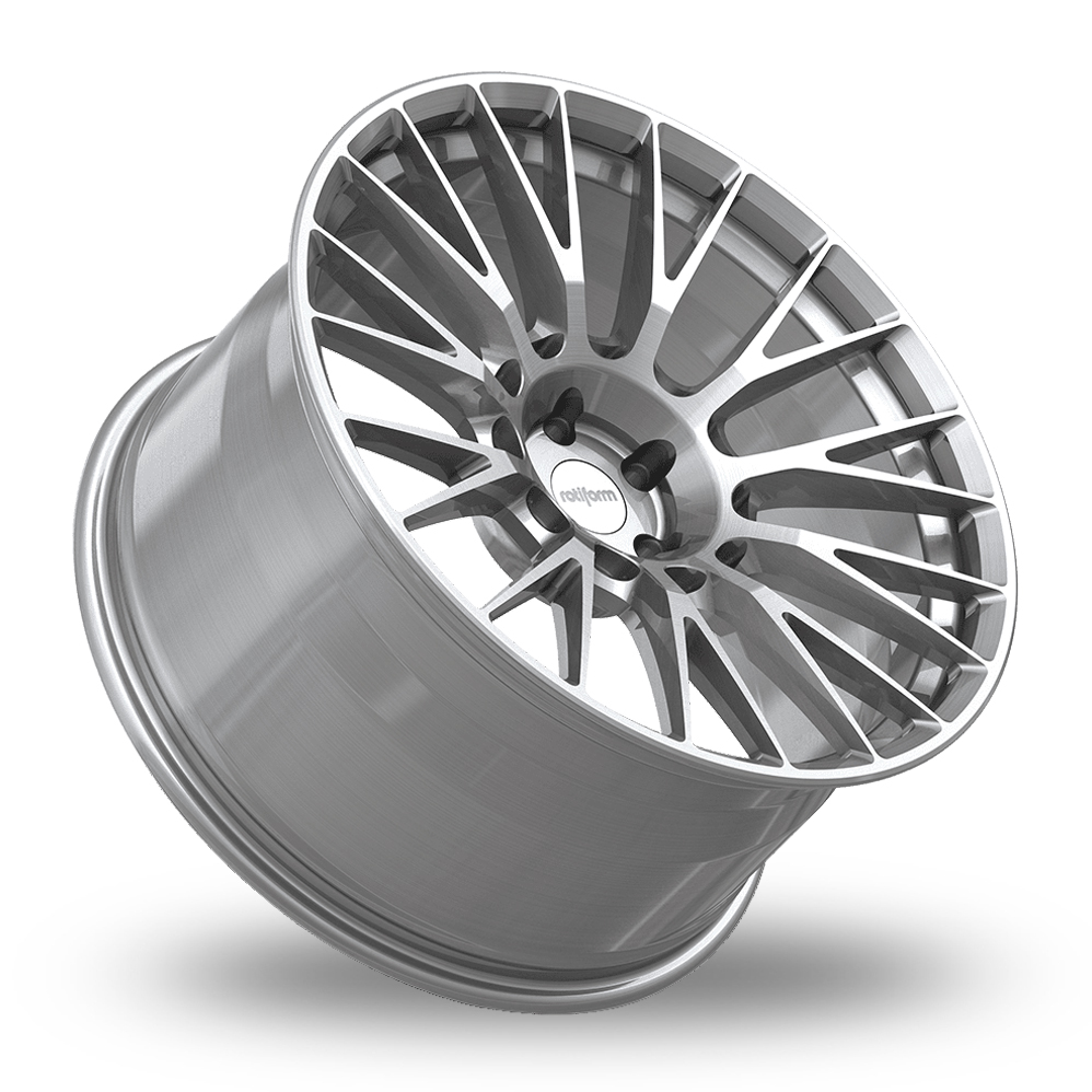22" Rotiform RF915 LSE Silver Brushed Alloy Wheels