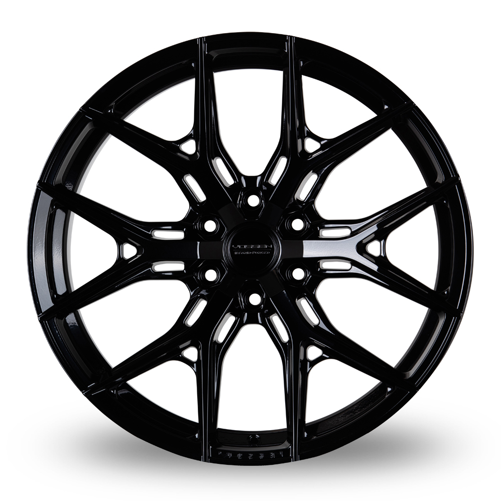 18" Vossen HF6-4 (8.5x18) (Mid Concave) Gloss Black Alloy Wheels