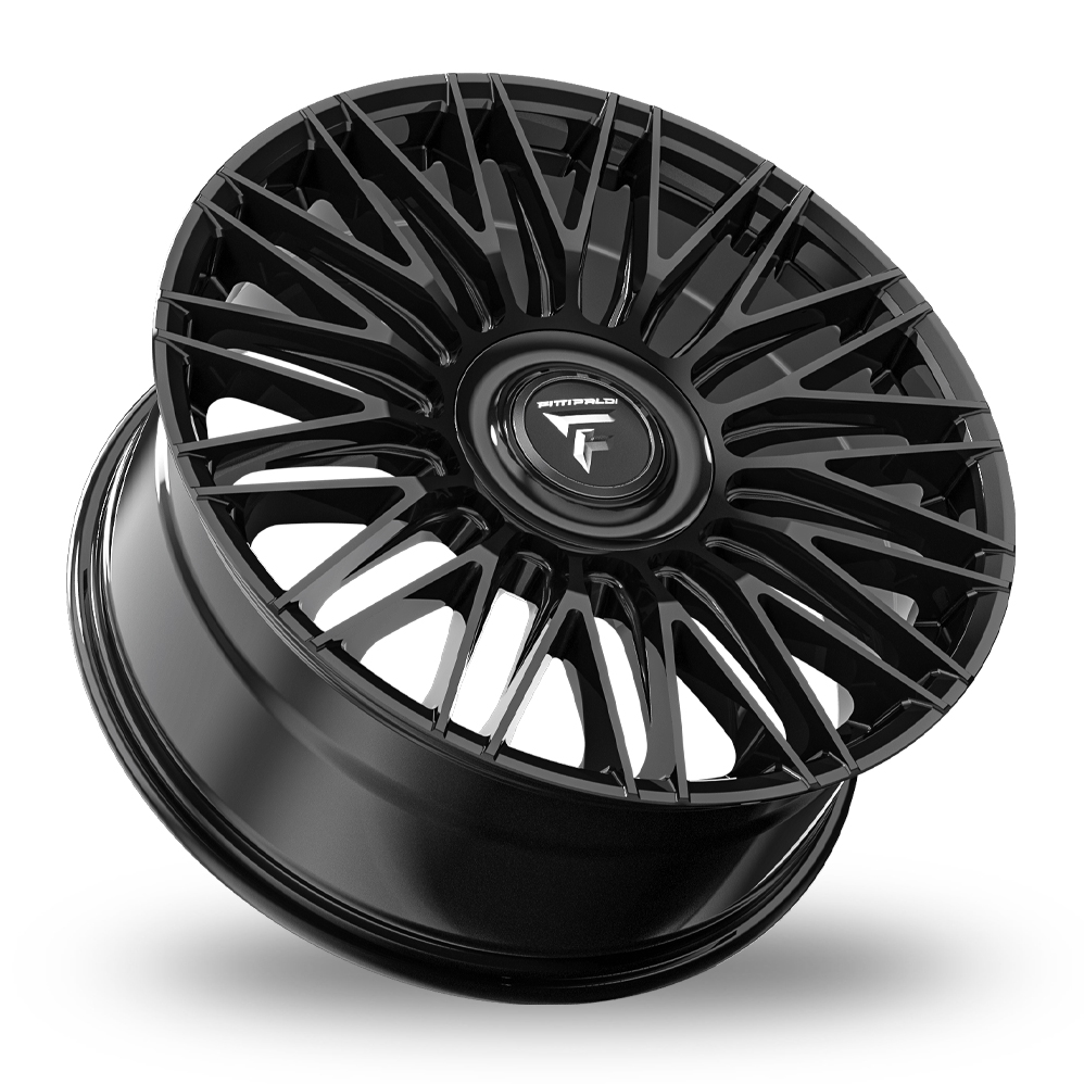 24" Fondmetal FS369 Fittipaldi Gloss Black Alloy Wheels