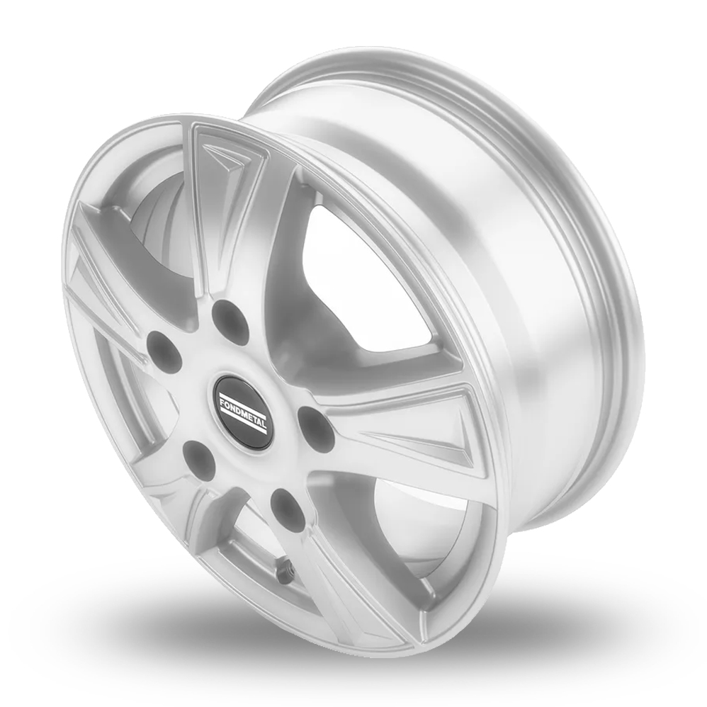 16" Fondmetal PRO1 Gloss Silver Alloy Wheels
