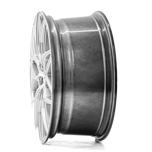 19" 1AV ZX12 Gloss Silver Polished Alloy Wheels