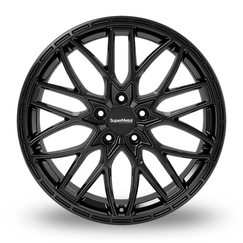 20" SuperMetal Vane Gloss Black Alloy Wheels