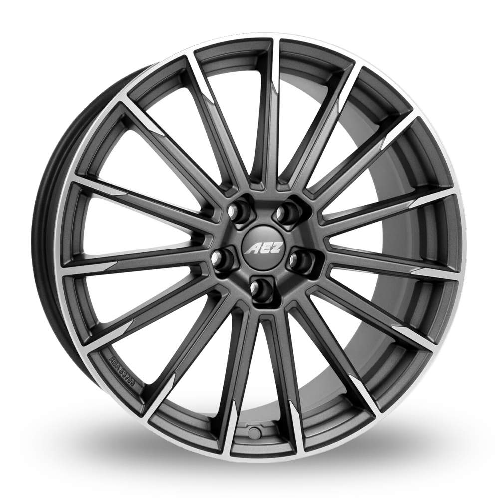 AEZ Atlanta Matt Graphite Polished Alloy Wheels