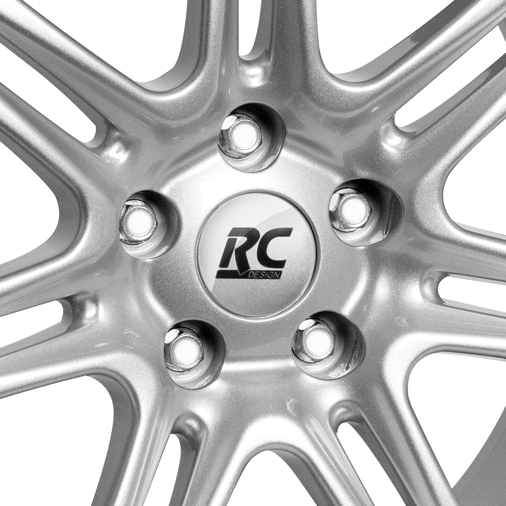 16" RC Design RC28 Crystal Silver Alloy Wheels