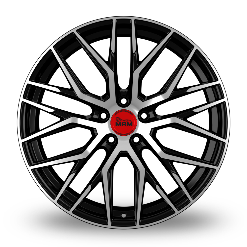18" MAM RS4 Black Polished Alloy Wheels