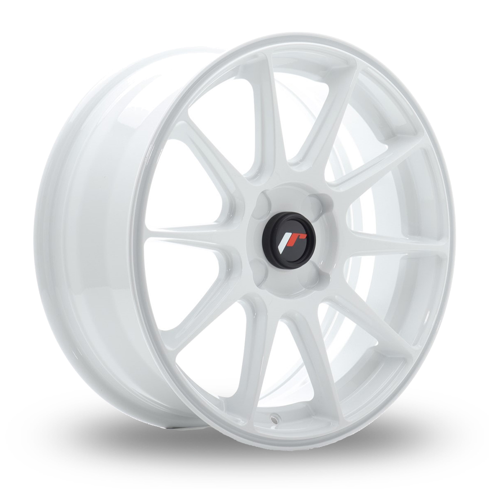Japan Racing JR11 (7x17) (Custom Fitment) White Alloy Wheels