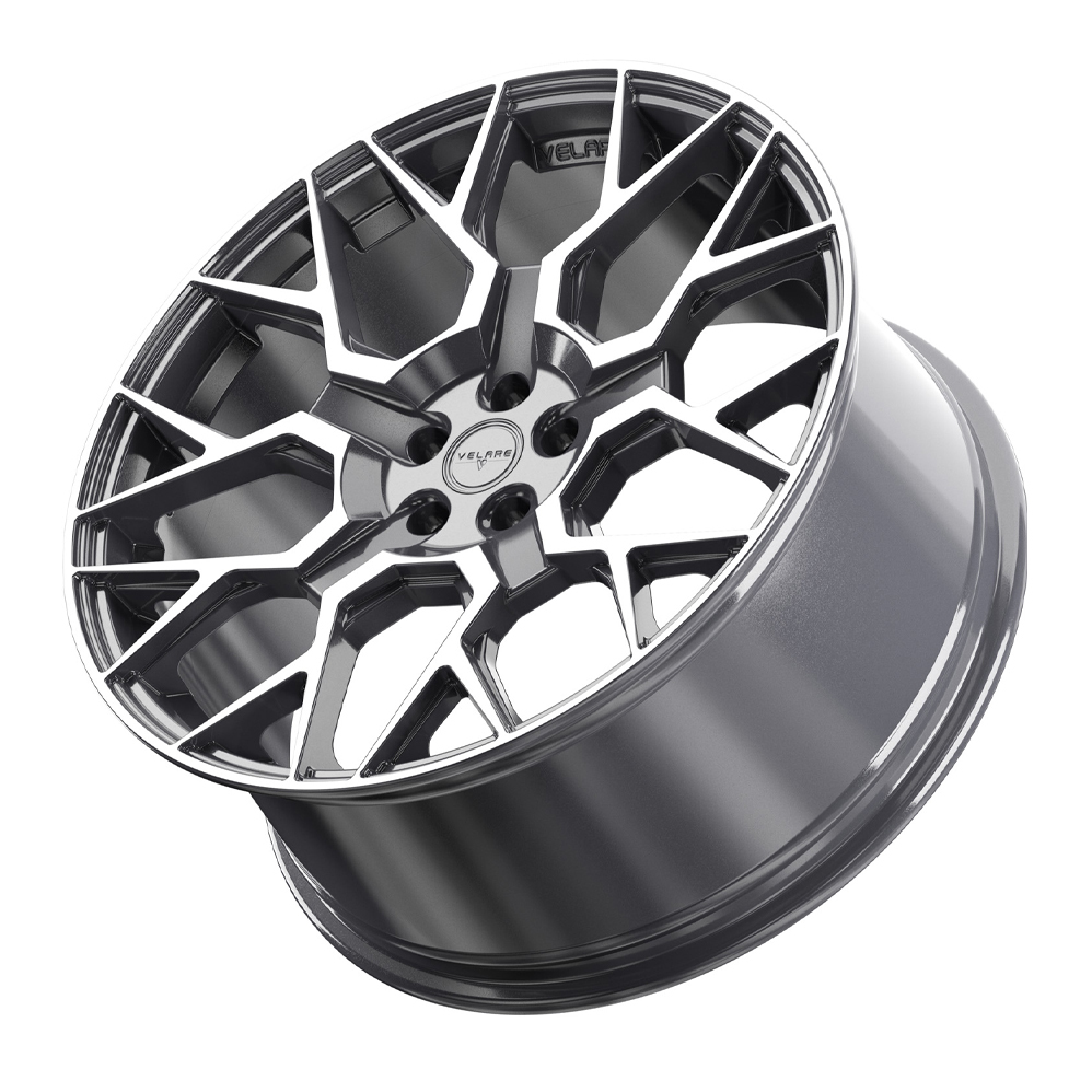22" Velare VLR02 Platinum Grey Polsihed Alloy Wheels