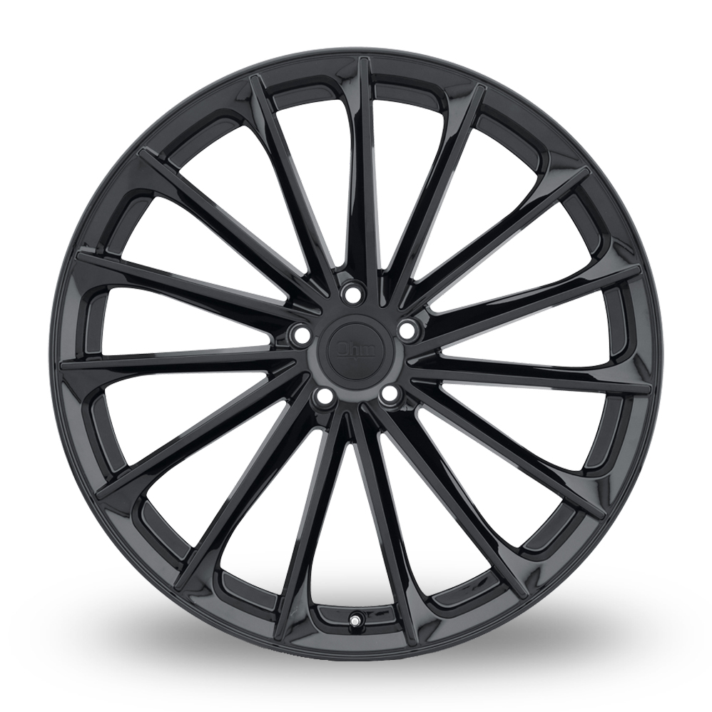 22" OHM Proton Gloss Black Alloy Wheels
