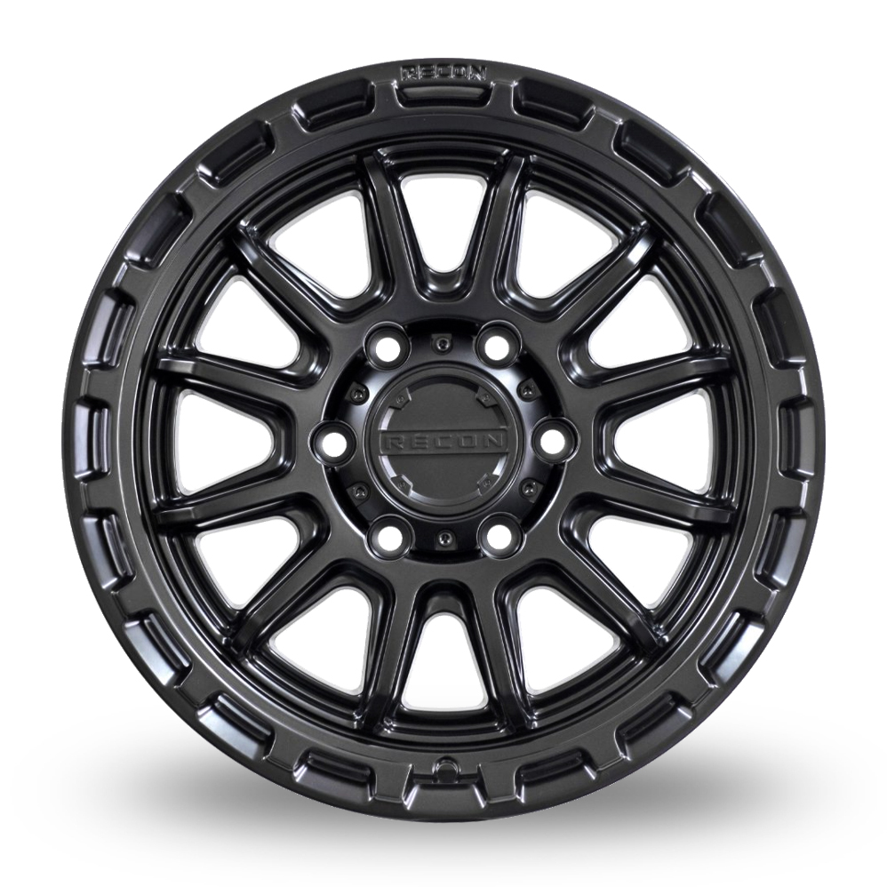 18" Recon Off-Road Mayhem Satin Black Alloy Wheels