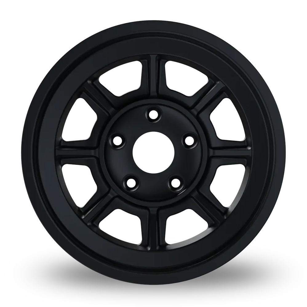 16" Fondmetal PAG16 Soft Matt Black Alloy Wheels