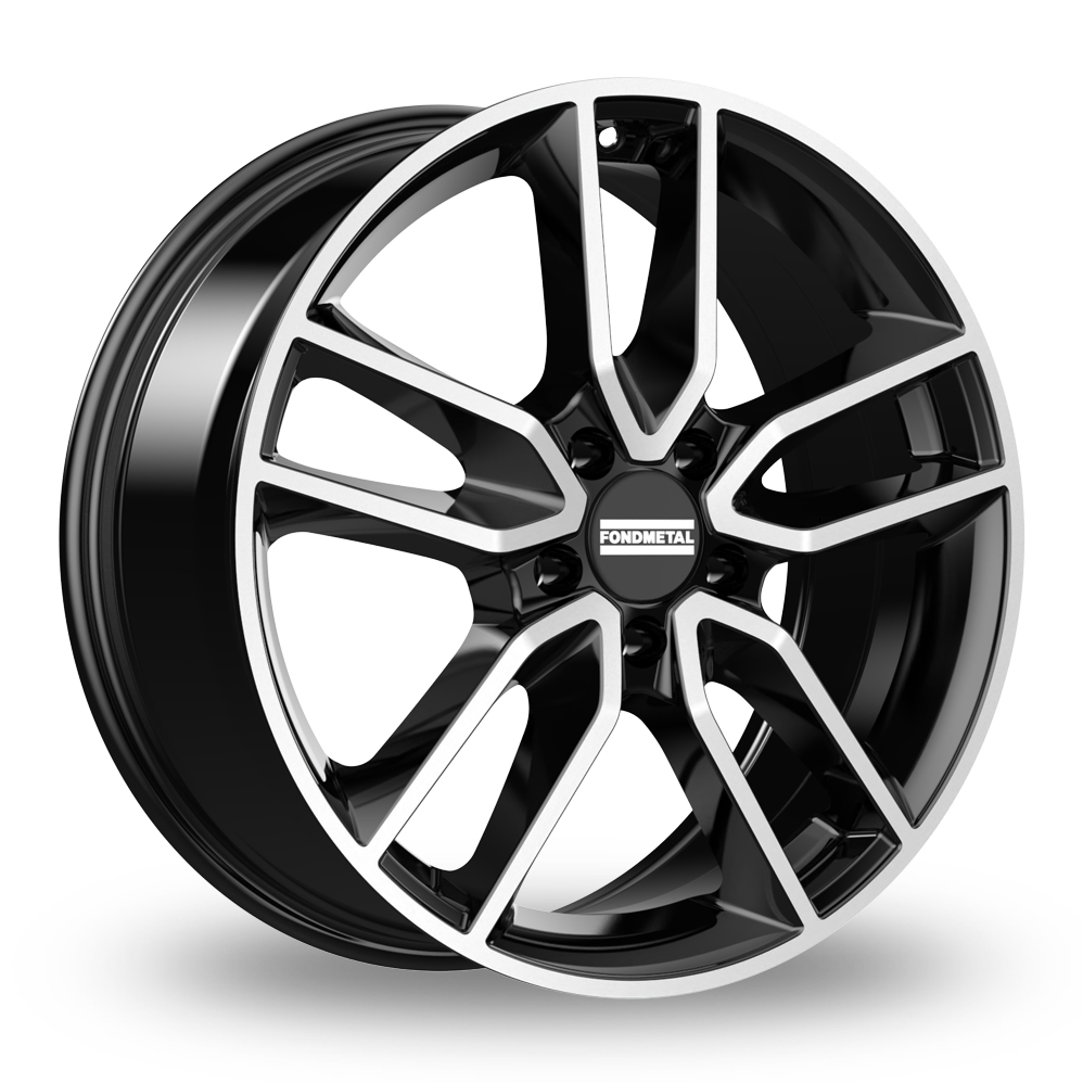 Fondmetal Koros Gloss Black Machined Alloy Wheels