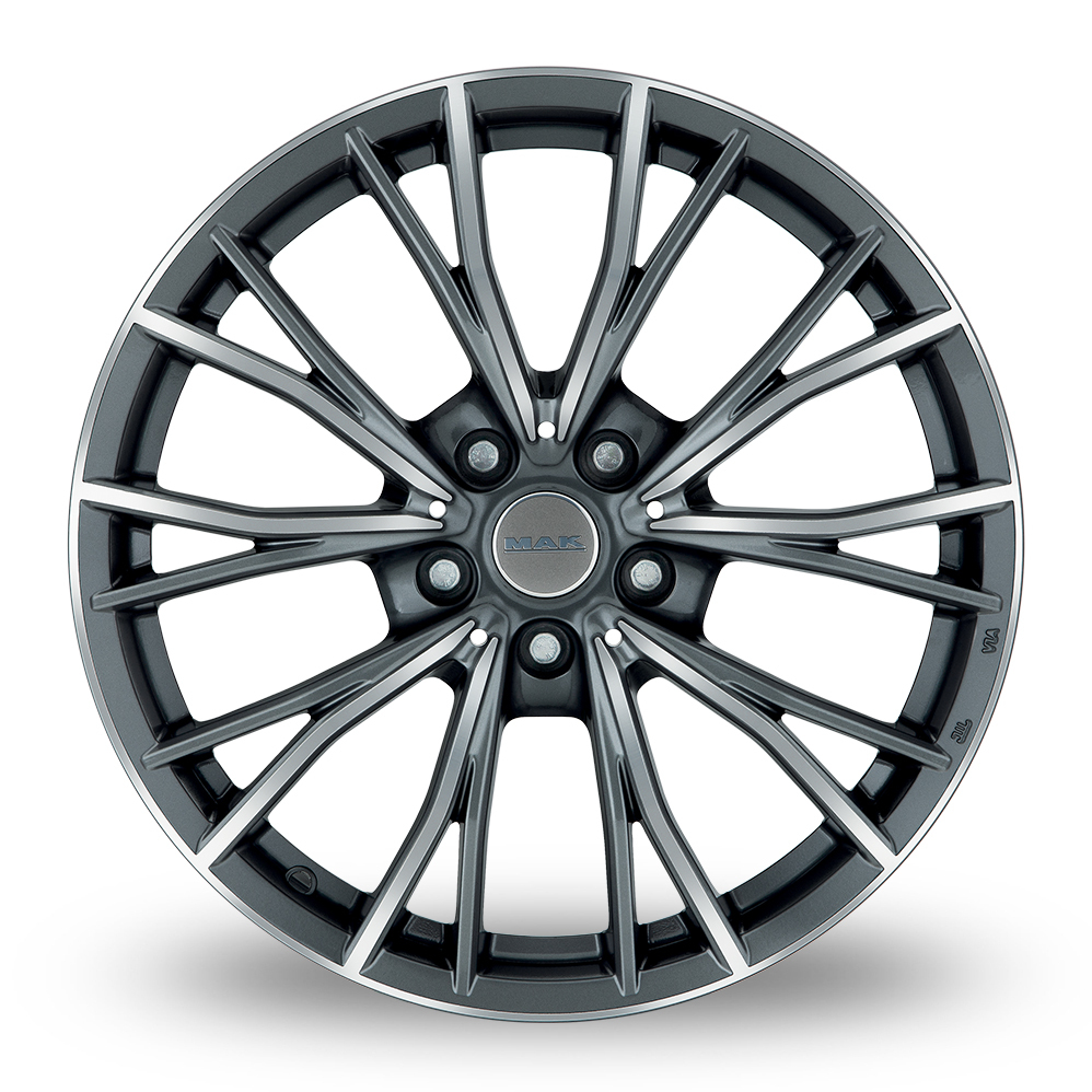 18" MAK Mark Gunmetal Mirror Alloy Wheels