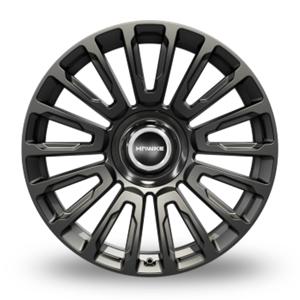 22" Hawke Dresden Matt Black Alloy Wheels