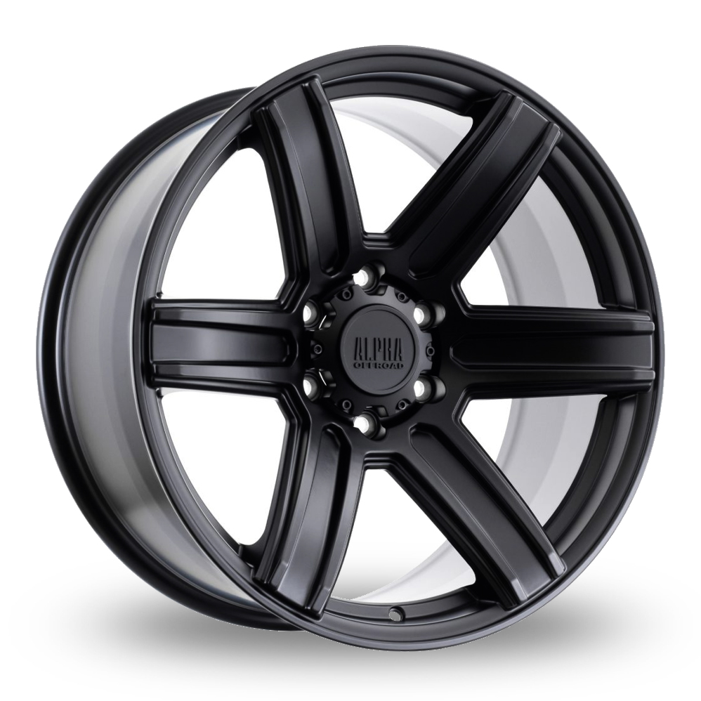 Alpha Off-Road Surge Satin Black Alloy Wheels