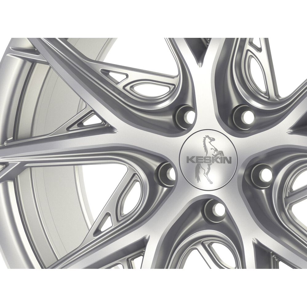 19" Keskin Tuning KT24C Silver Alloy Wheels