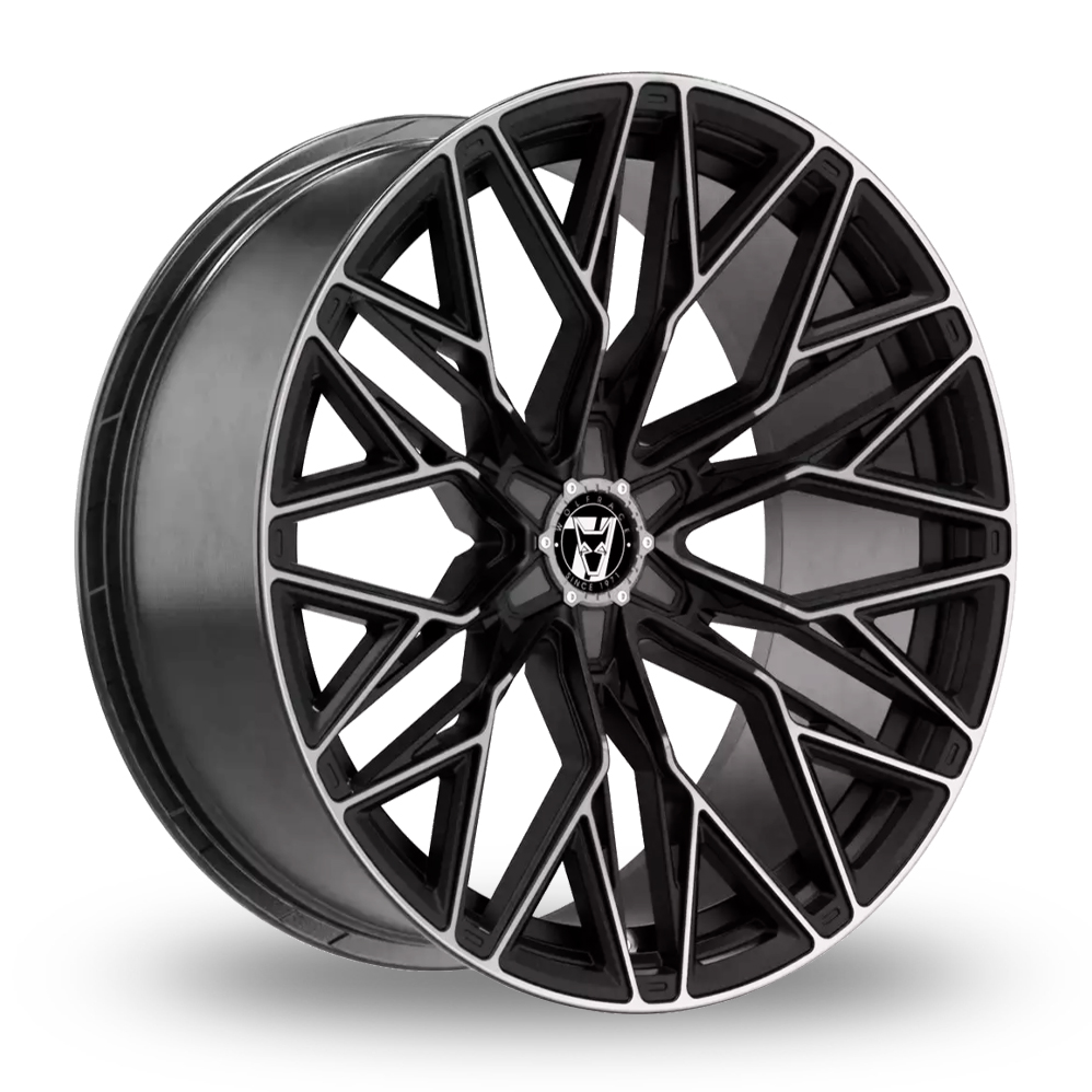Wolfrace 71 Wolfsburg GT6 Gloss Raven Black Polished Alloy Wheels