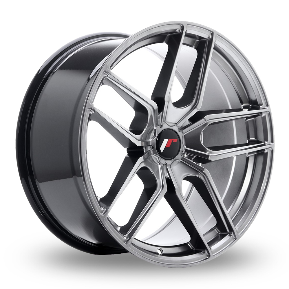 Japan Racing JR25 (9.5x19) (Custom Fitment) Hyper Black Alloy Wheels