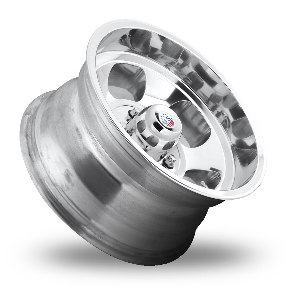 15" US Mags U101 Indy High Luster Polished Alloy Wheels