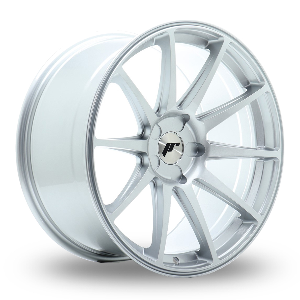 Japan Racing JR11 (9.5x19) (Custom Fitment) Hyper Silver Alloy Wheels