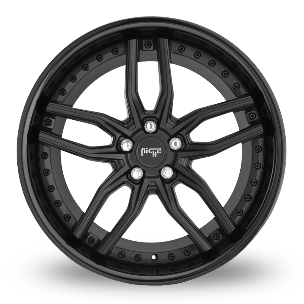 20" Niche M194 Methos Gloss Black Matt Black Alloy Wheels