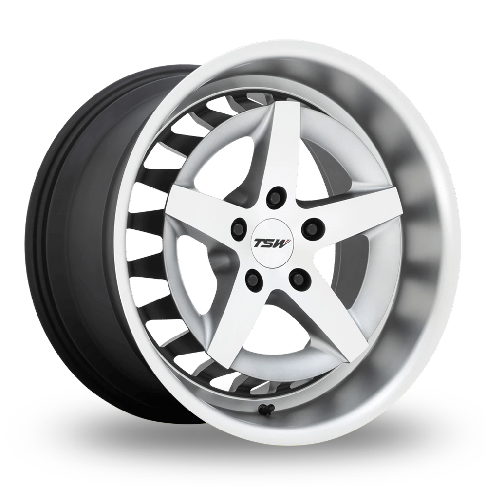 TSW Degner (USA Warehouse) Matte Titanium With Machined Face Alloy Wheels