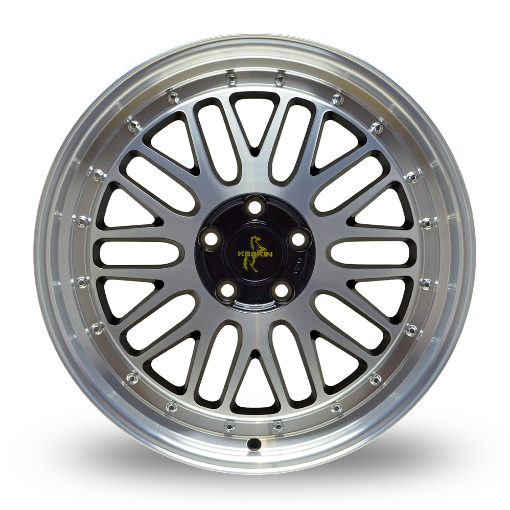 19" Keskin Tuning KT22 Black Polished Alloy Wheels