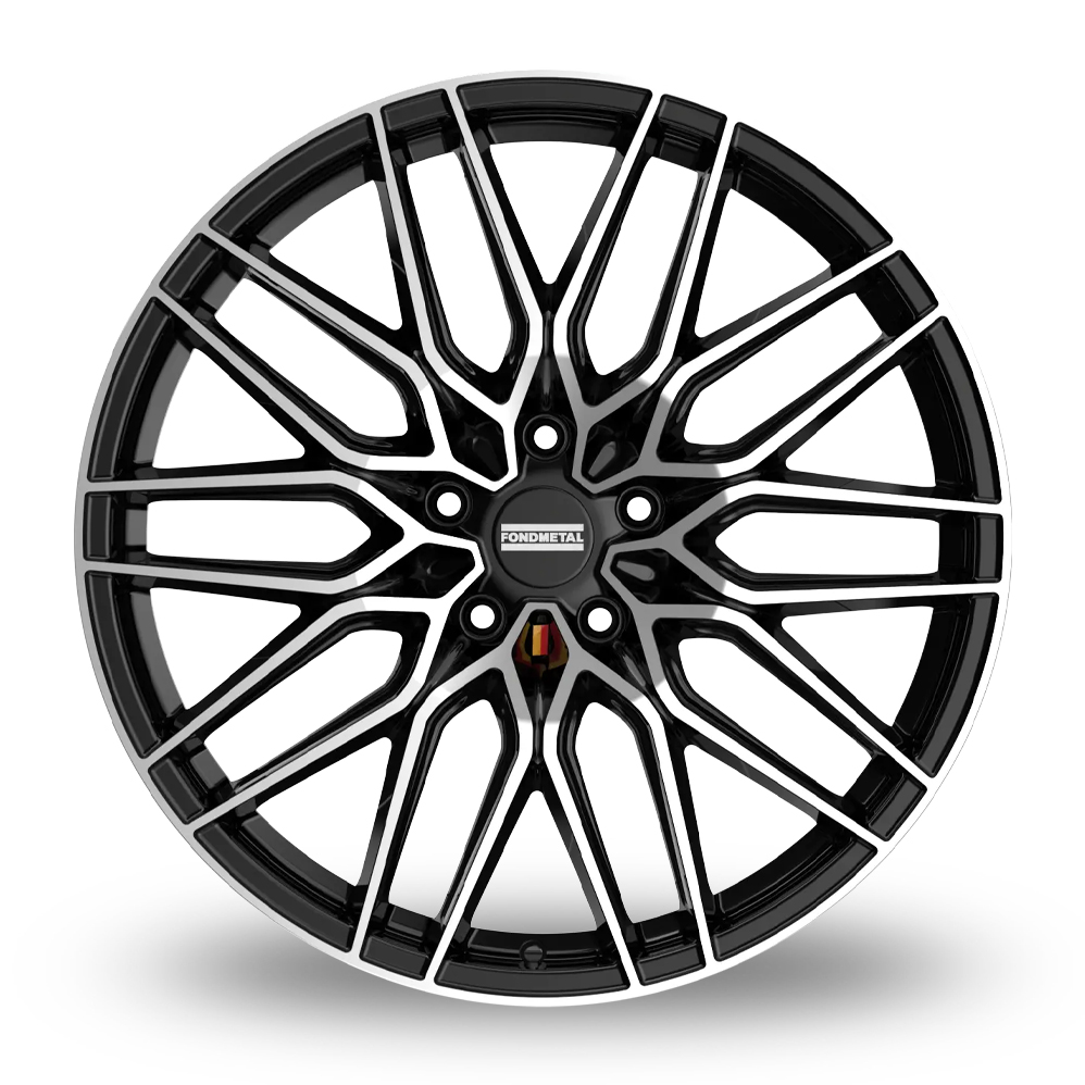 21" Fondmetal Cratos Gloss Black Machined Alloy Wheels