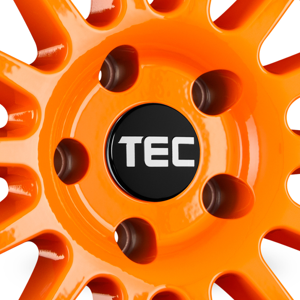 19" TEC Speedwheels AS2 Orange Alloy Wheels
